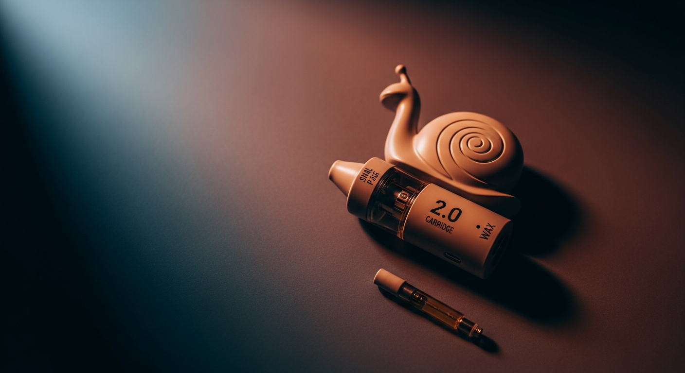 Lookah Snail 2.0 Wax Cartridge Battery Review 2026 — editorial hero image at Smokerolla