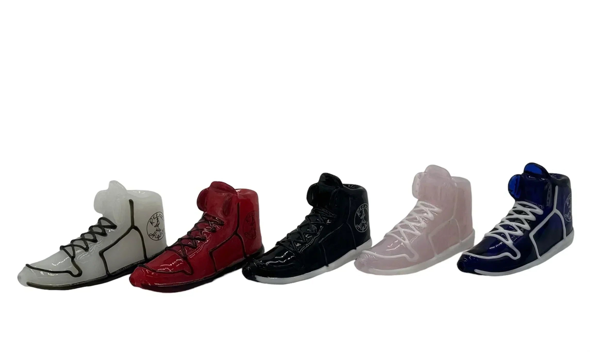 Retro highz Sneaker-inspired Glass Hand Pipes