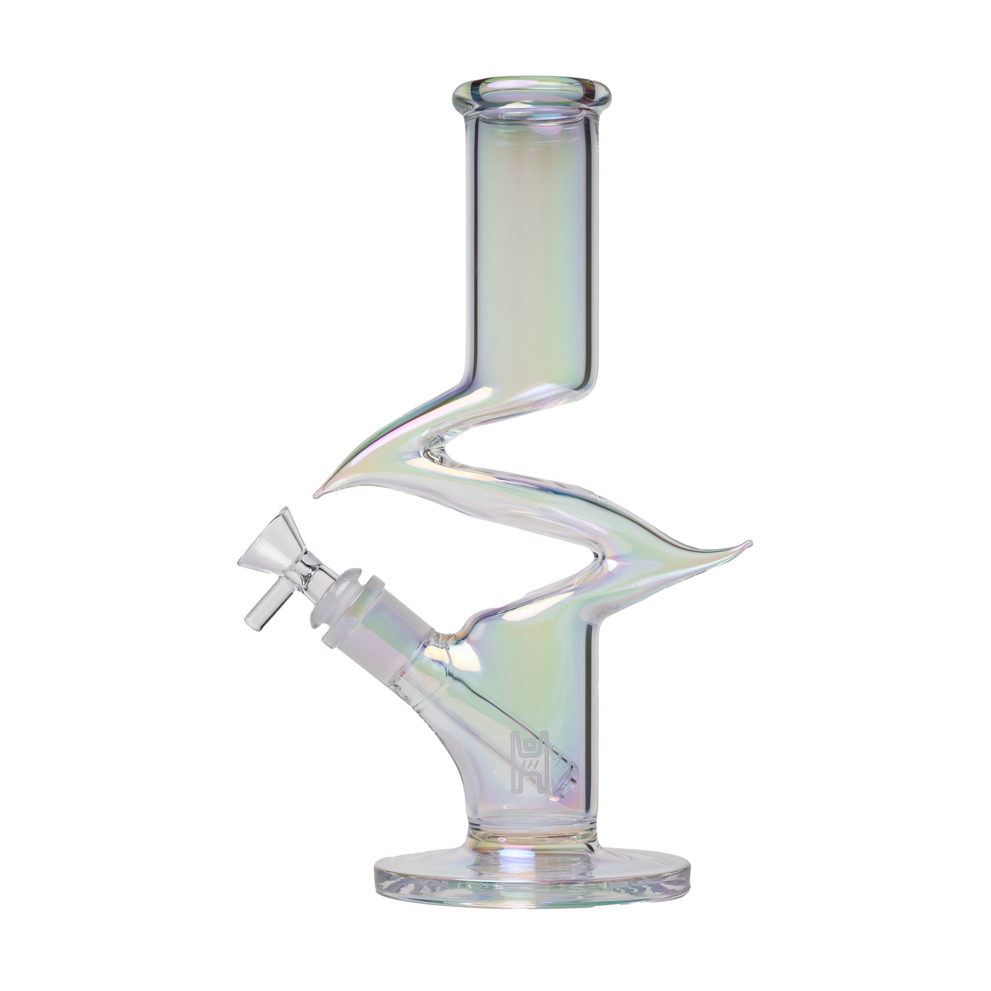 Zing Iridescent Sculptural Water Pipe