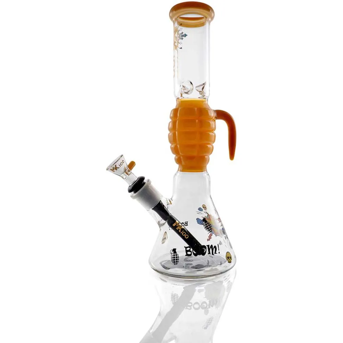 MK Glass Grenade Style Water Pipe