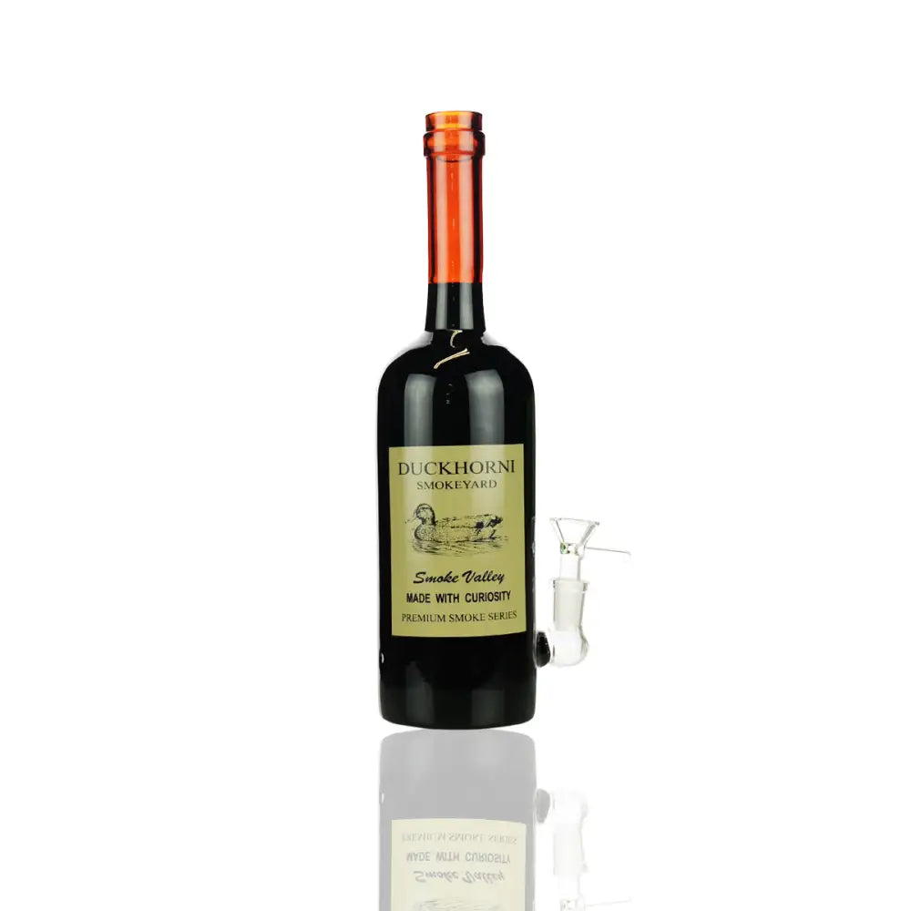 Duckhorni Wine Bottle Bong with 14mm Male Bowl for an innovative smoking experience