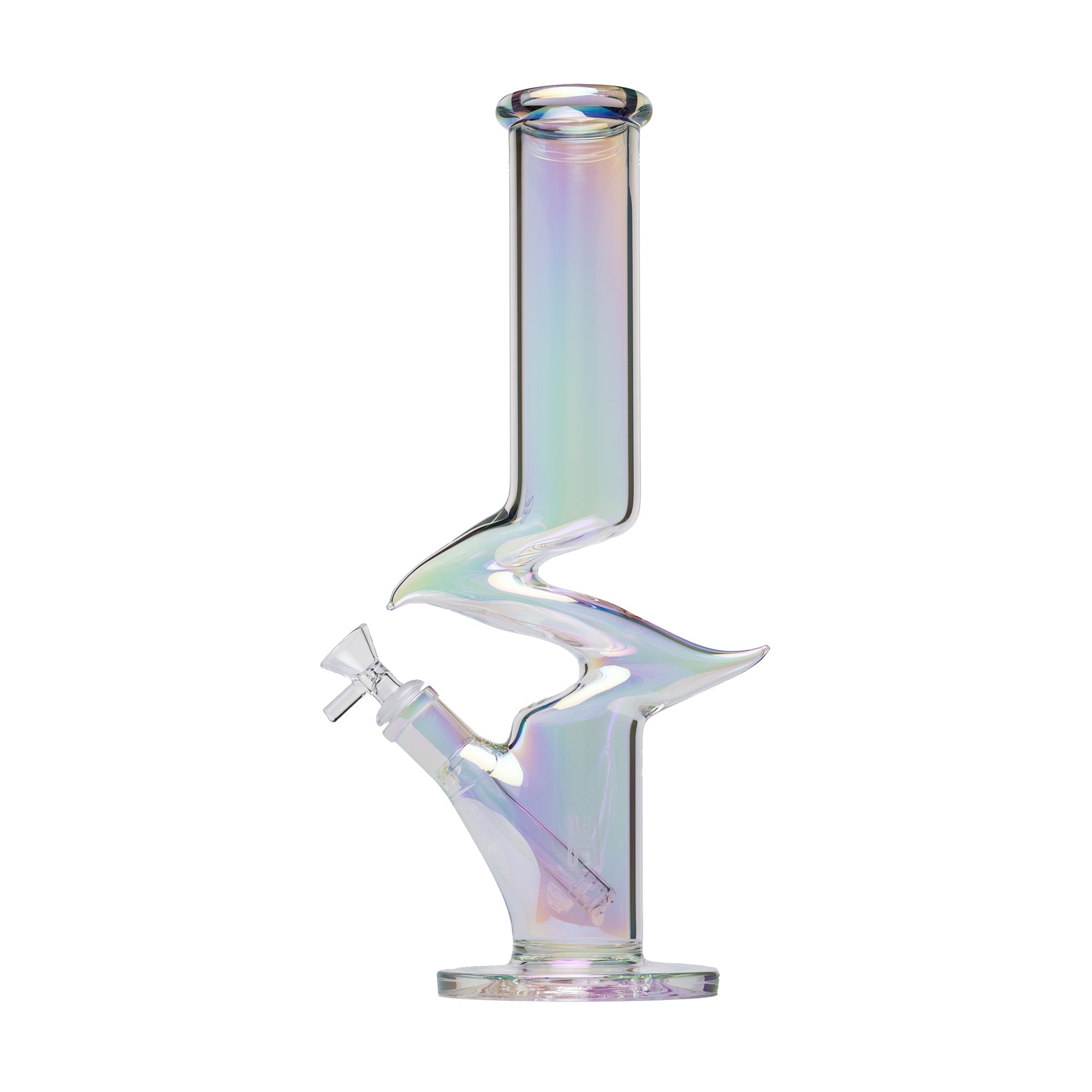 Zing Iridescent Sculptural Water Pipe
