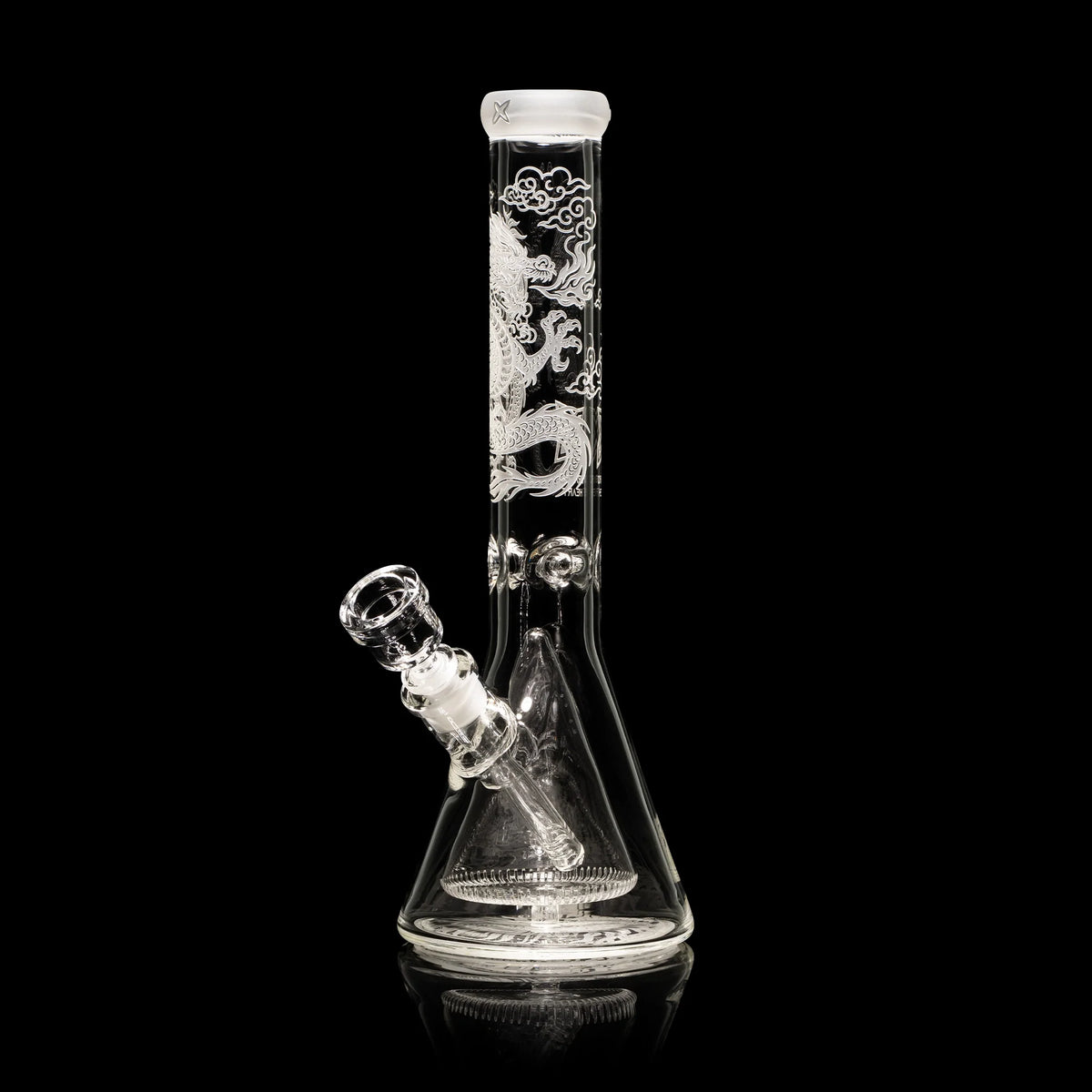 Premium Dragon Heart XL 14" Collins Perc Beaker Bong