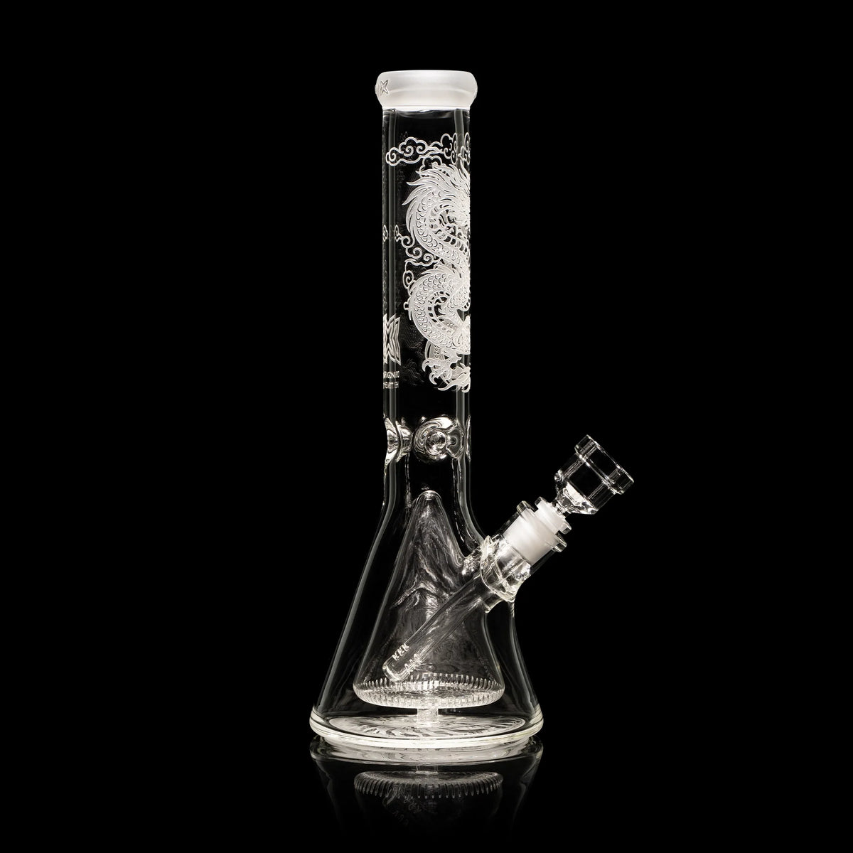 Premium Dragon Heart XL 14" Collins Perc Beaker Bong