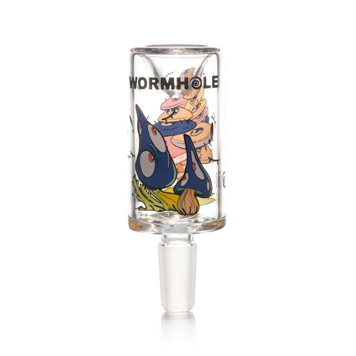 Psychedelic Mushroom Clear Long Bowl for Herbal Use
