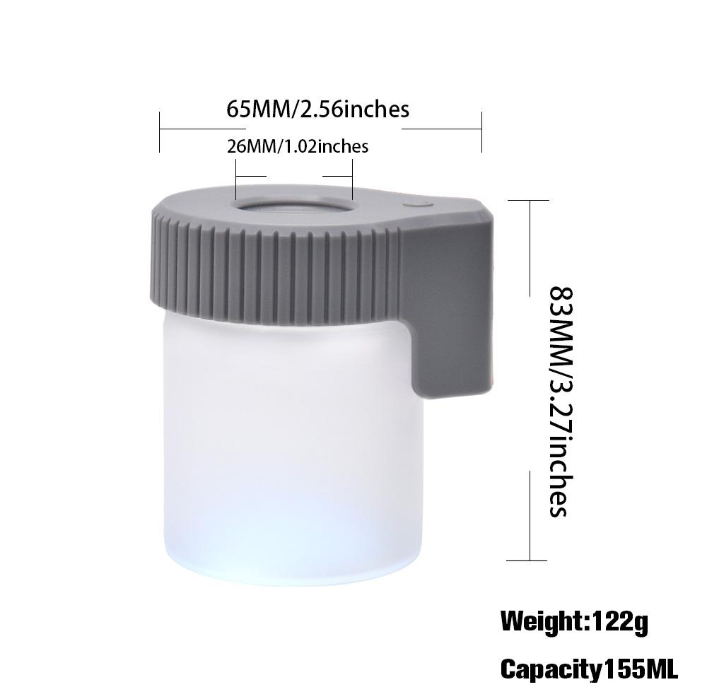 Airtight LED Magnifier Stash Jar