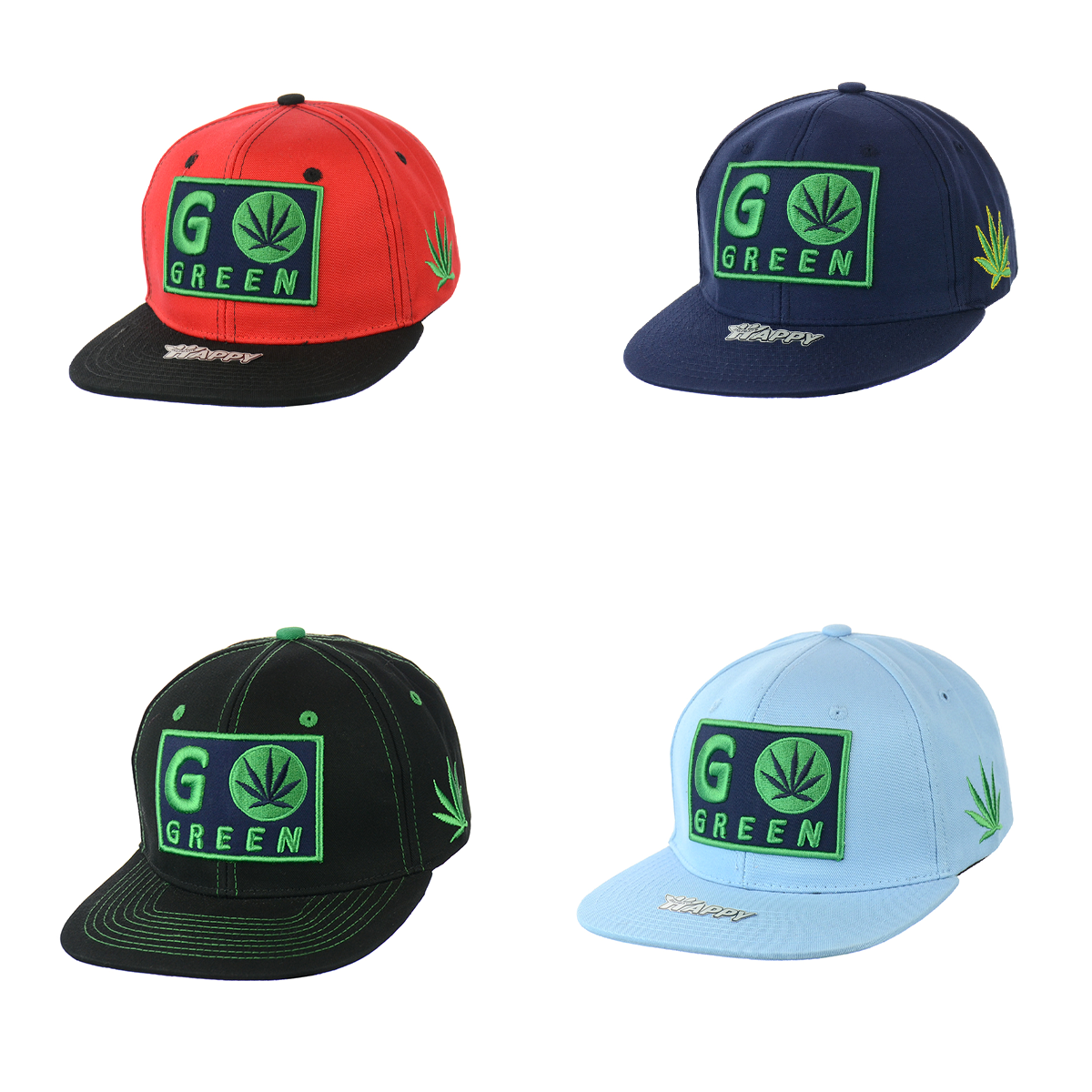 Sustainable Cotton Leaf Snapback Hat