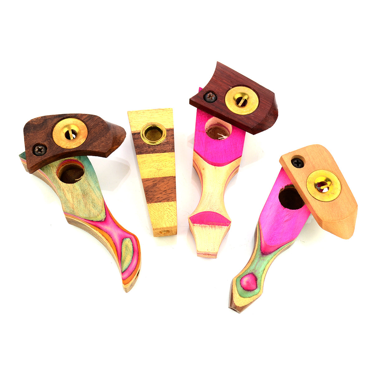 Compact Wooden Hand Pipe for Herbal Use