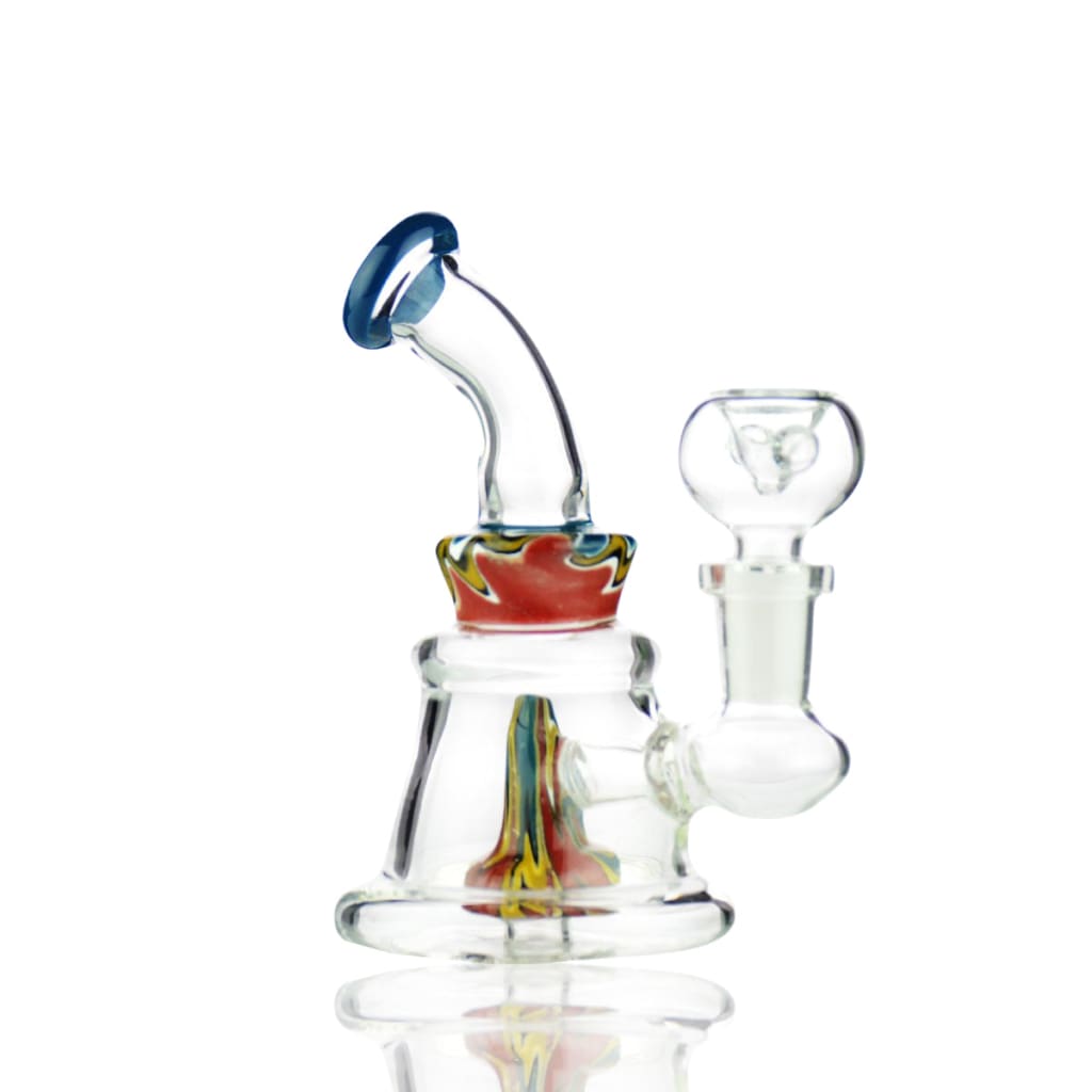 Mini Bong with Reversal Glass Shower and 14mm Male Bowl