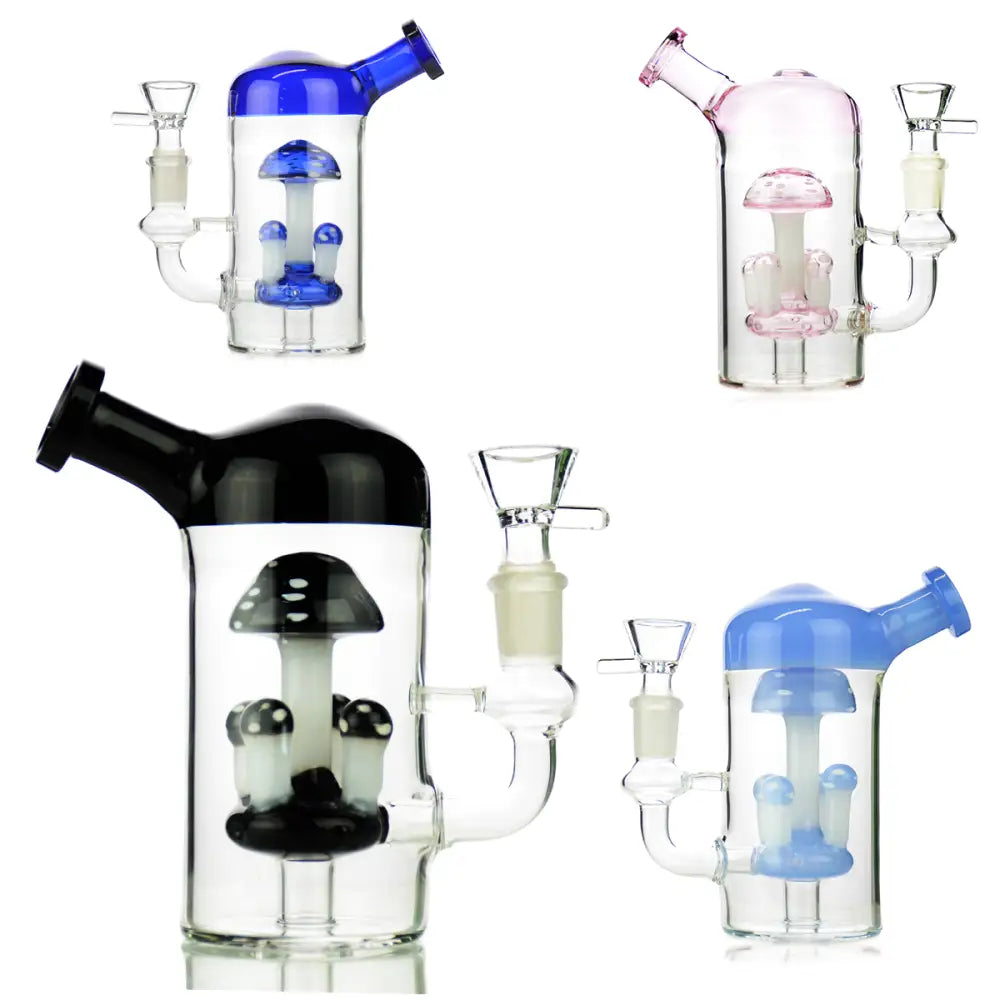 Mushroom Water Pipe with 14mm Male Bowl for smooth smoking and unique design