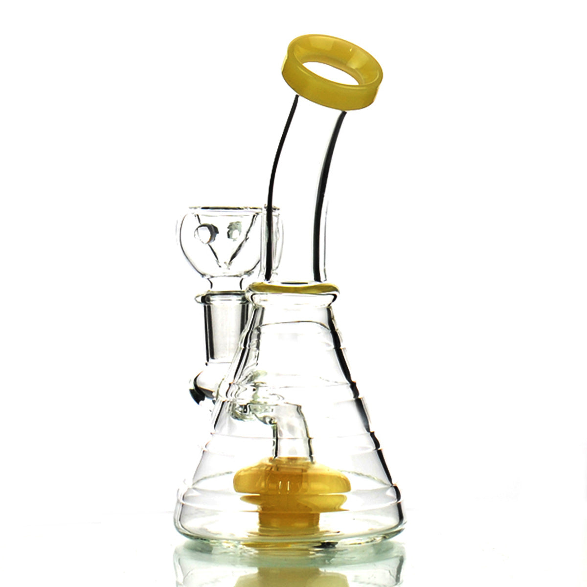 6-Inch Conical Ring Body Bong with Round Perc