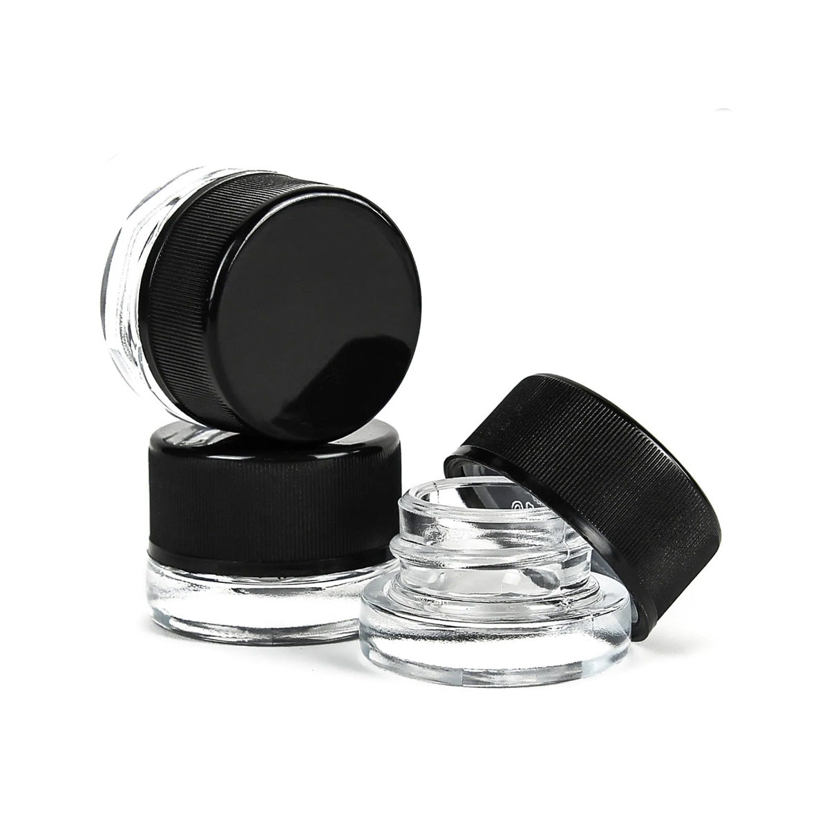 Child-Resistant 5ML Concentrate Jar with Black Lid