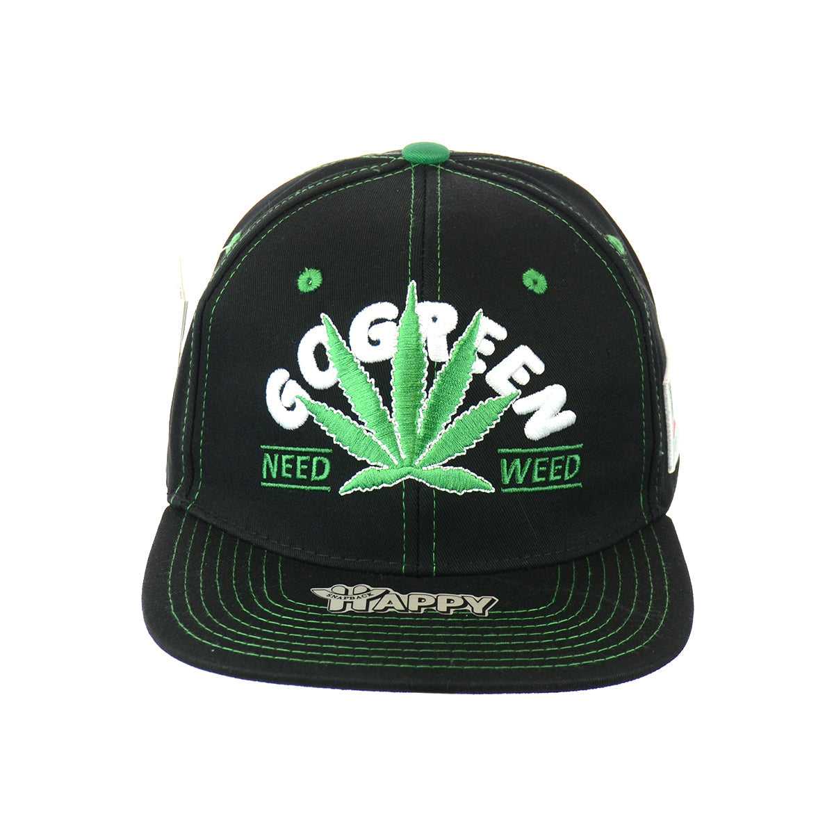 Sustainable Leaf Design Snapback Hat