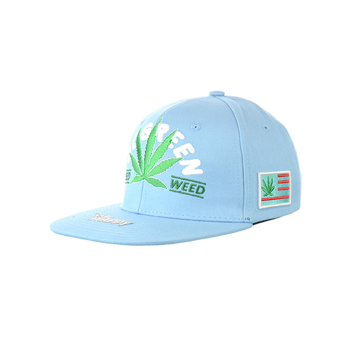 Sustainable Leaf Design Snapback Hat