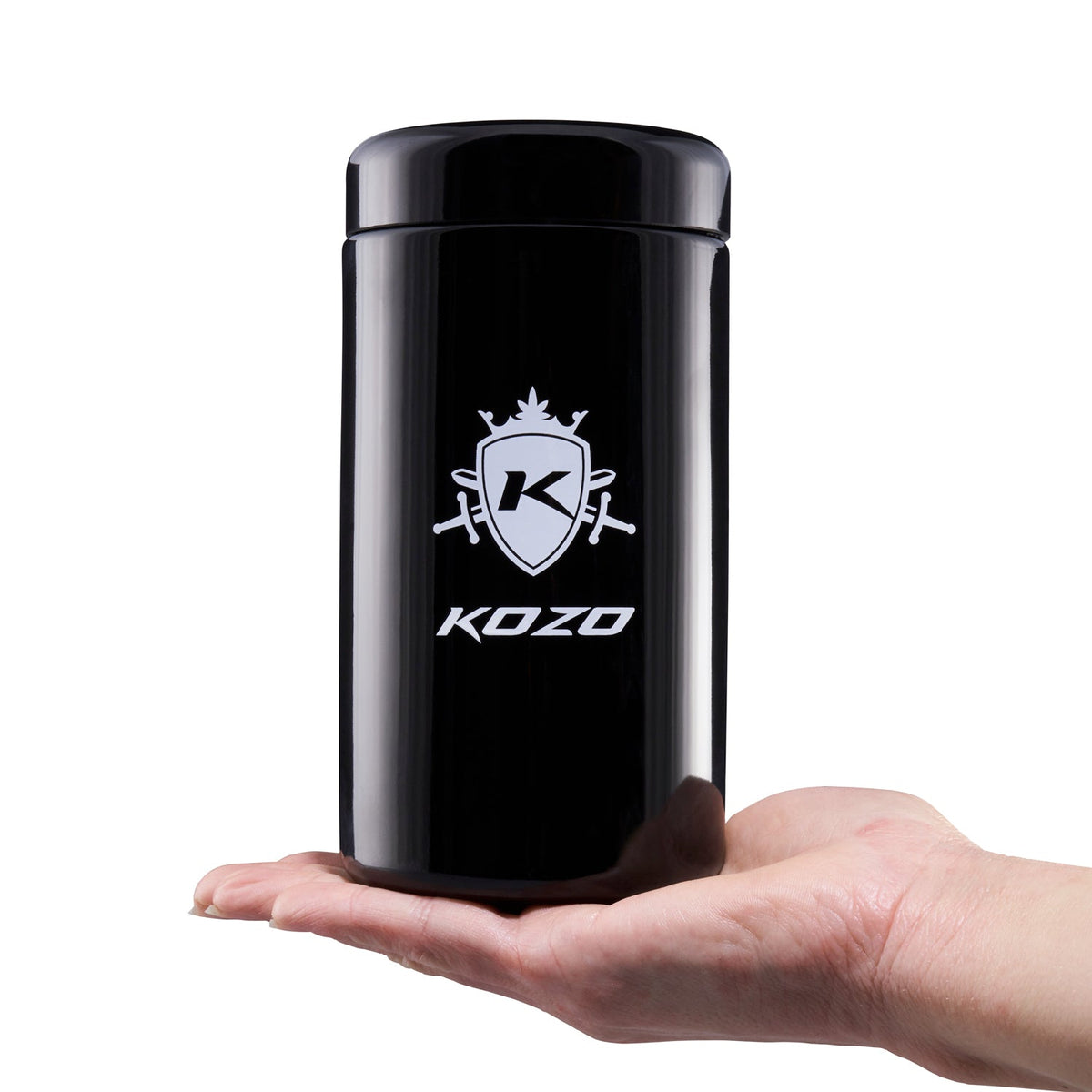 Airtight Black Glass Jar - 1 oz Storage – image 2