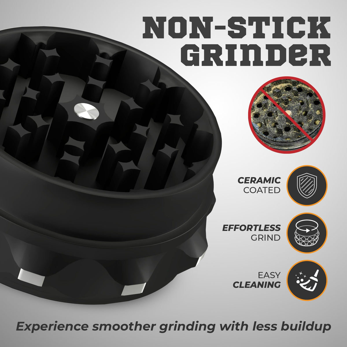 Kozo 2.5" 2-Piece Non-Stick Ceramic Aluminum Grinder – image 10