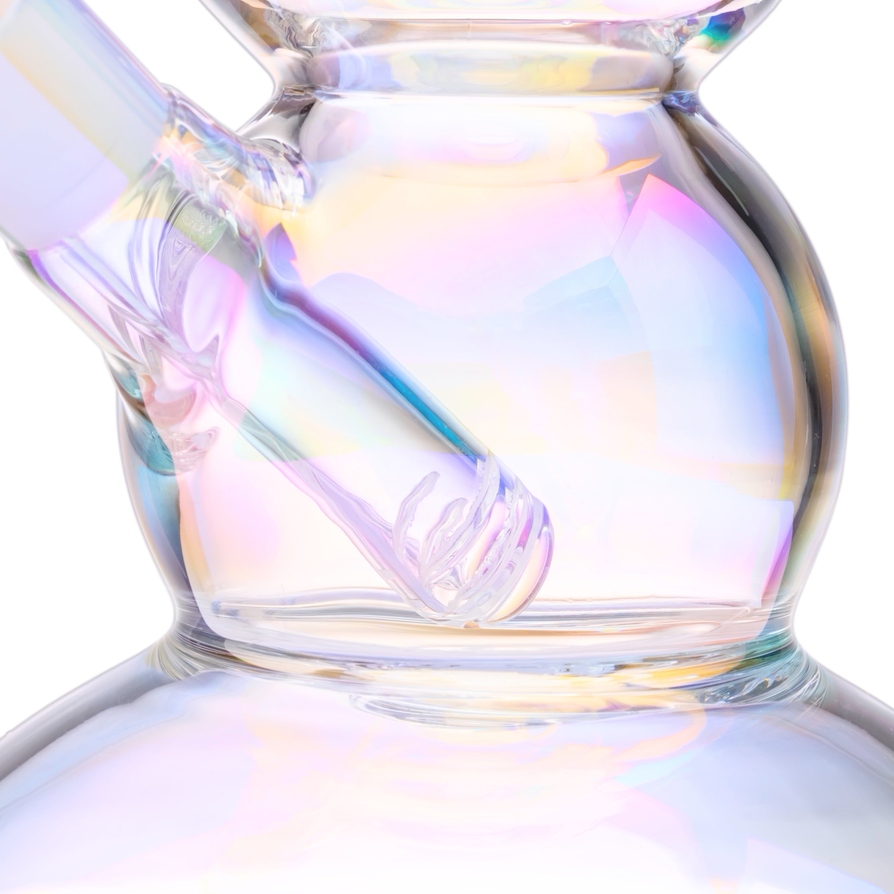 Iridescent Bubble Glass Water Pipe