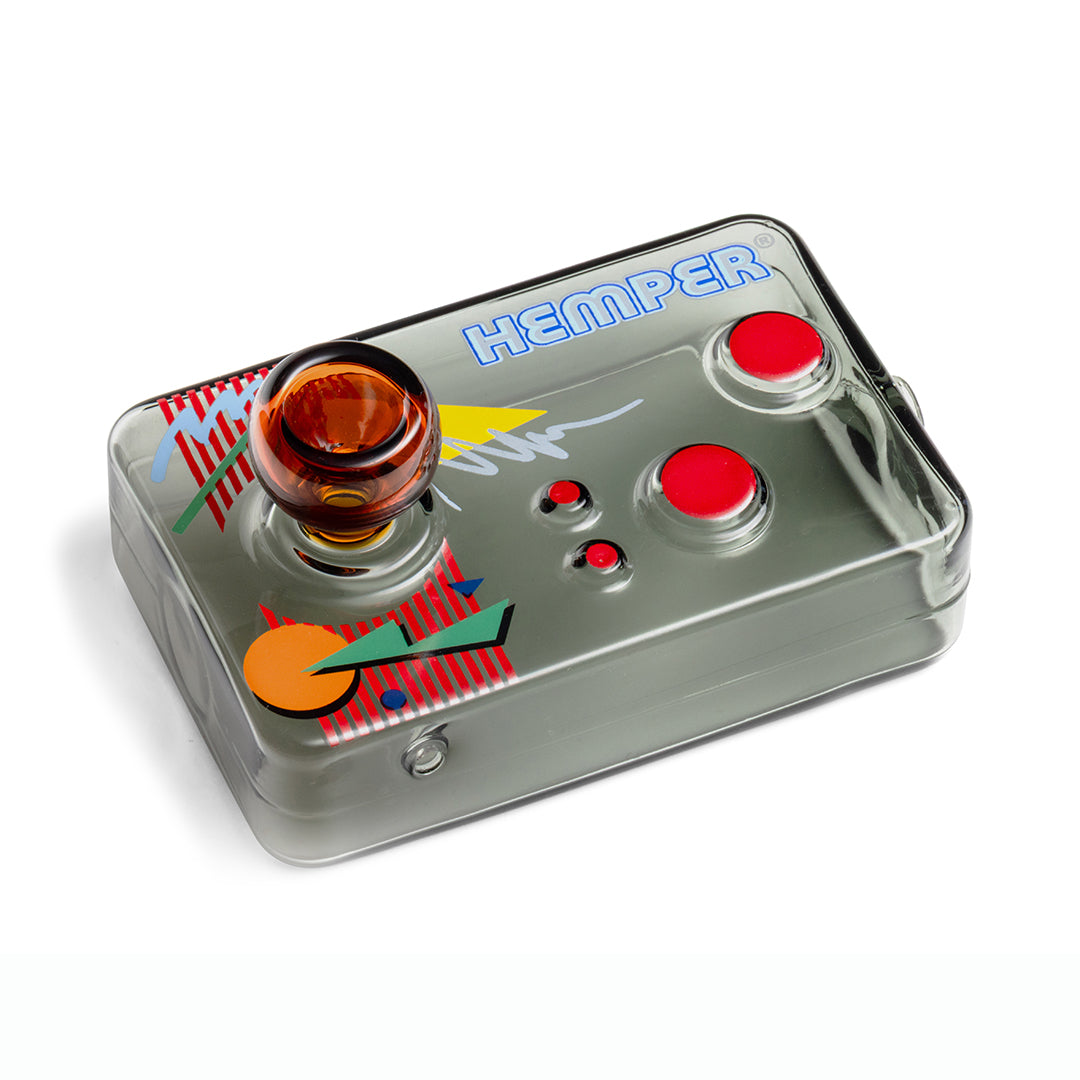 Retro Arcade Joystick Glass Pipe