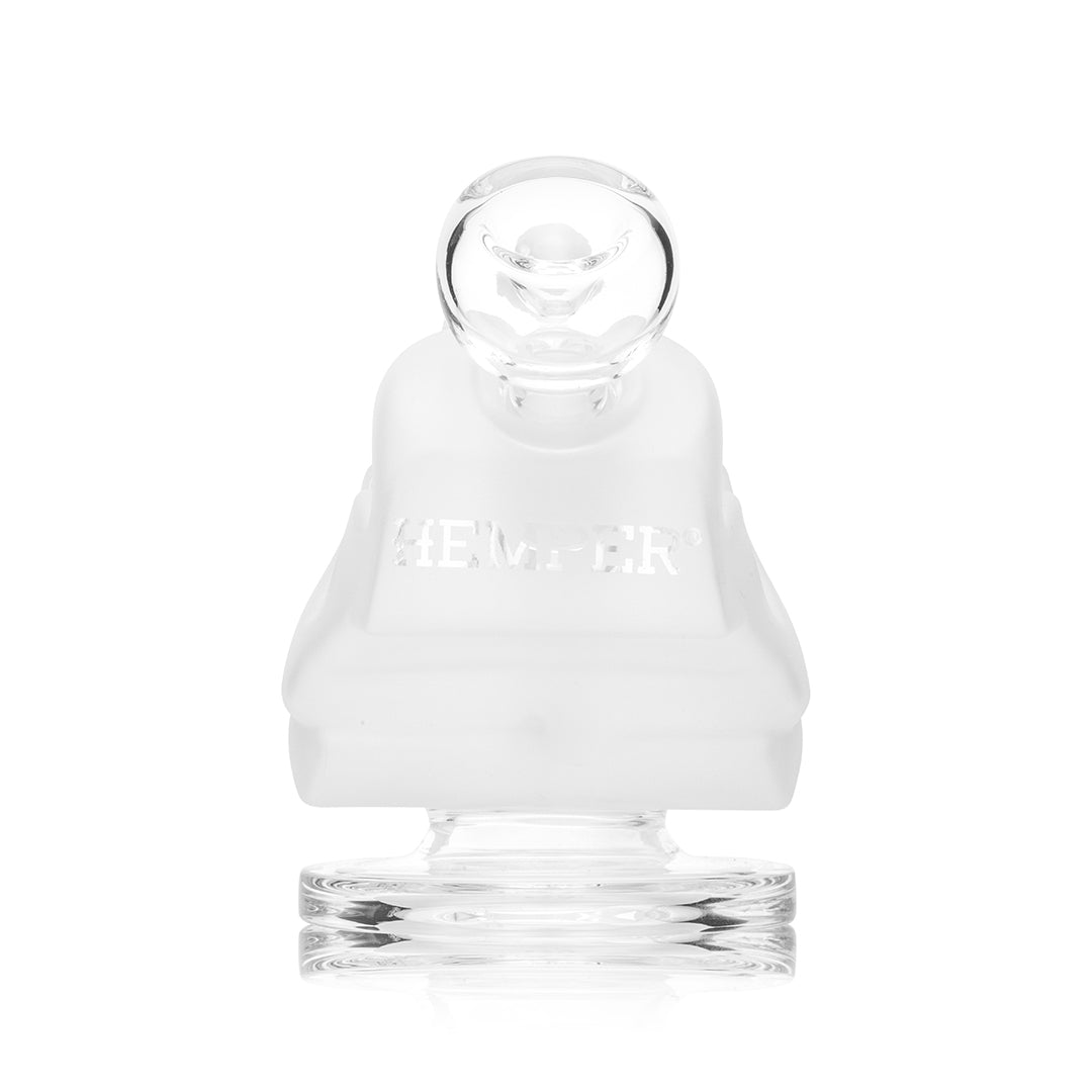 Frosted Skull Glass Water Pipe with Diffused Downstem