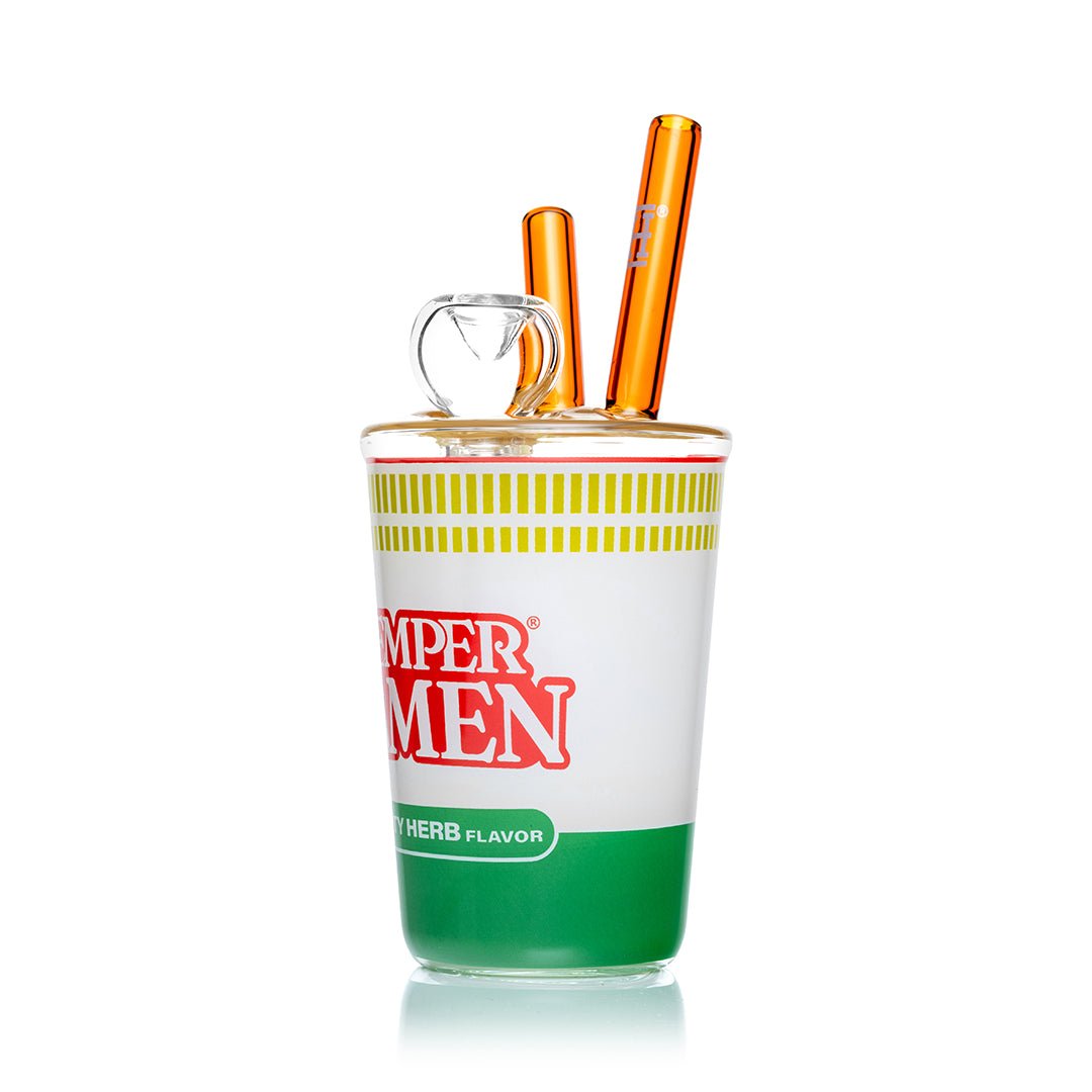 Ramen Noodle Cup Themed Glass Water Pipe