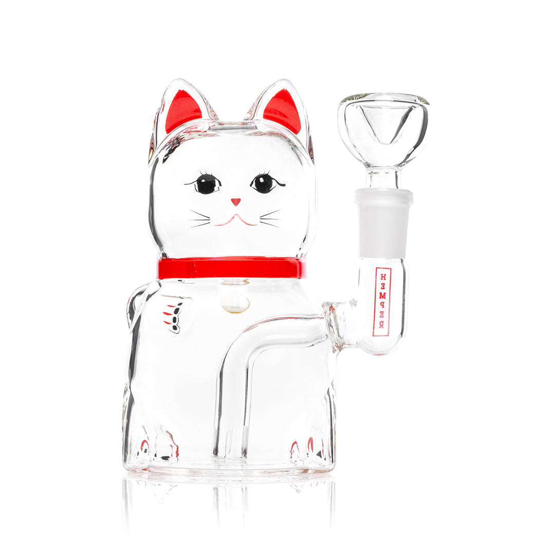 Fortune Cat Borosilicate Water Pipe