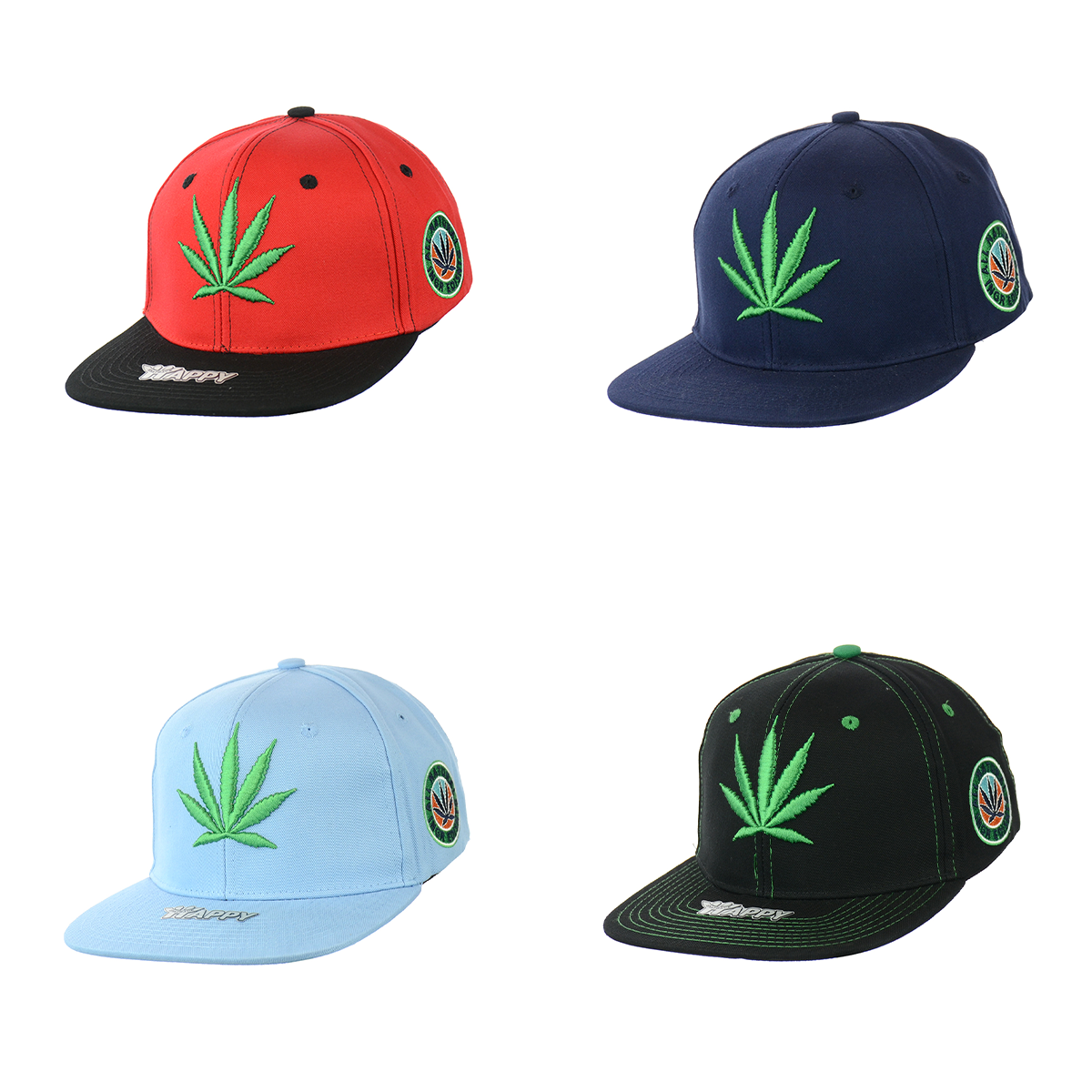 Premium Botanical Leaf Embroidered Snapback