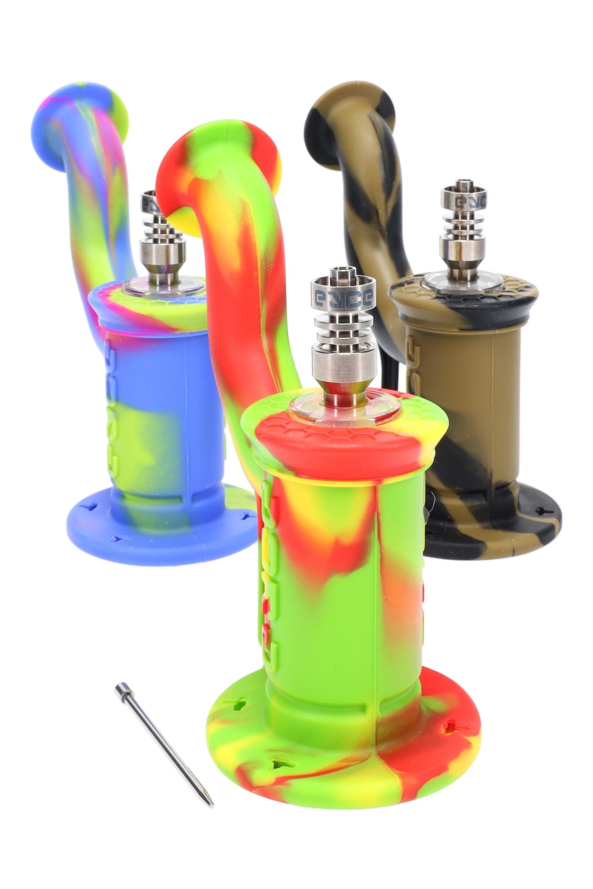 Eyce Silicone Dab Rig 2.0 – 7″ – Assorted Colors – image 2