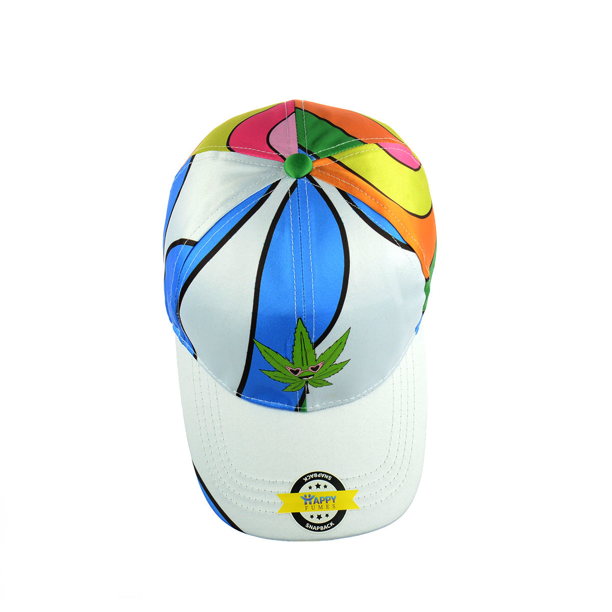 Vibrant Foliage Rainbow Snapback Hat