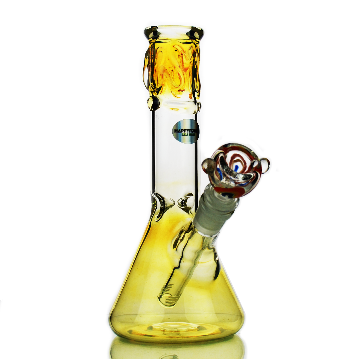 Premium 8-Inch Fumed Glass Beaker, USA Crafted