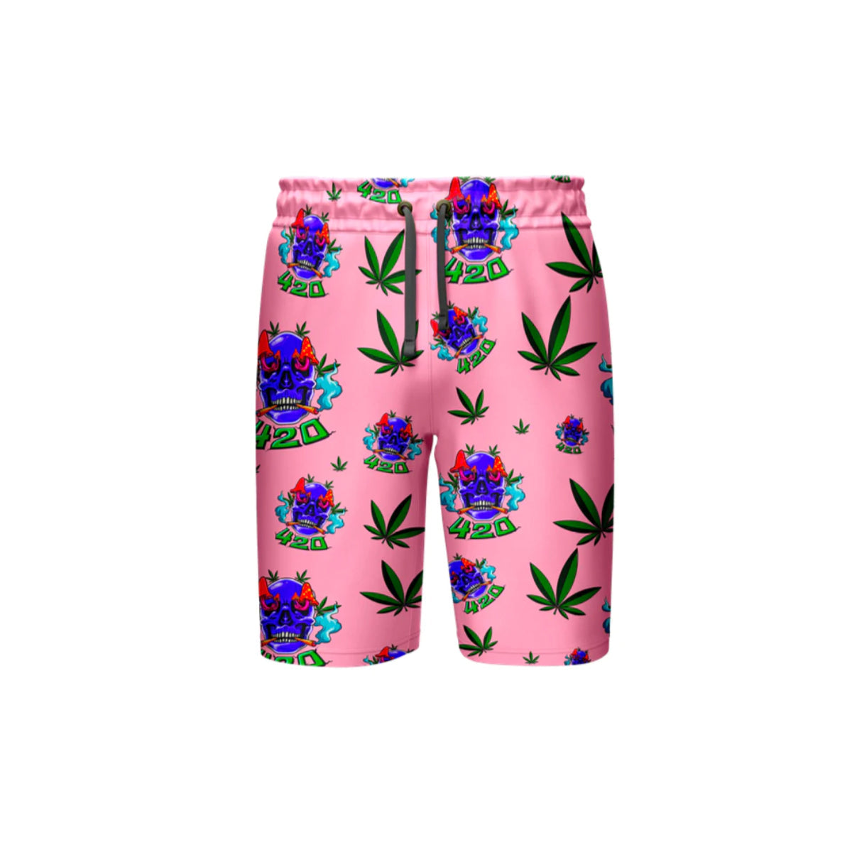 Skull Leaf Pink Shorts Collection