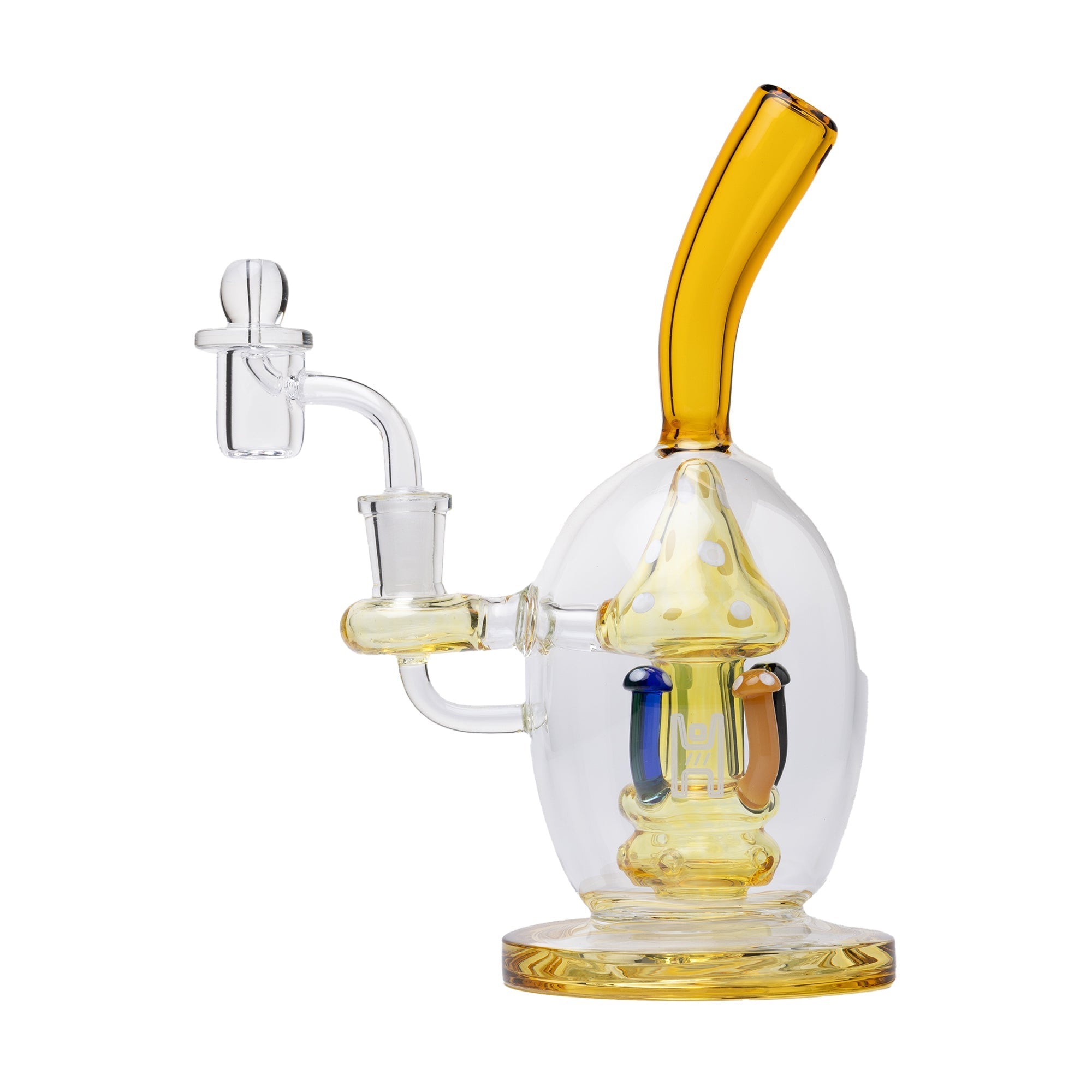 Artisan Mushroom Perc Glass Dab Rig