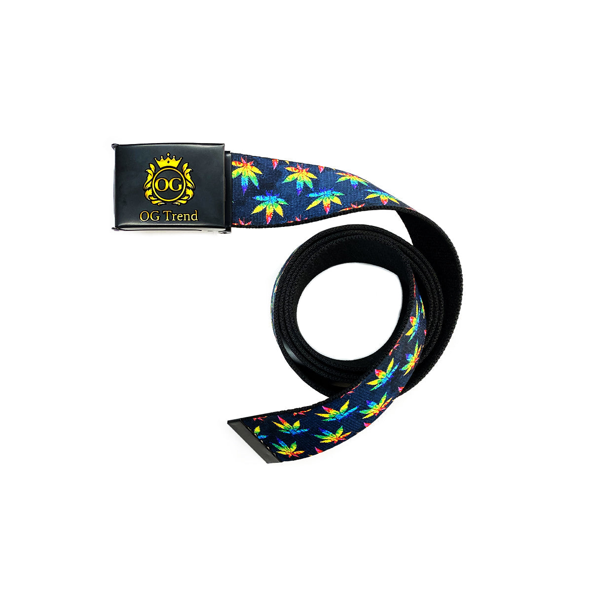 Tie-Dye Leaf Print Adjustable Unisex Belt