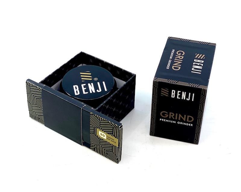 Benji GRIND Matte Black 4-Piece Grinder