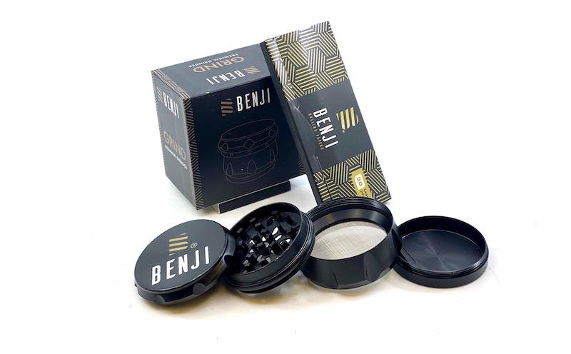Benji GRIND Matte Black 4-Piece Grinder