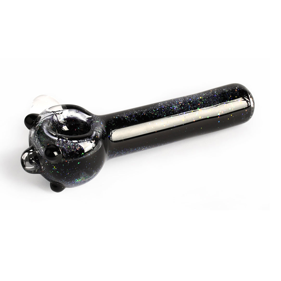 4.5" Glitter-Filled Borosilicate Hand Pipe