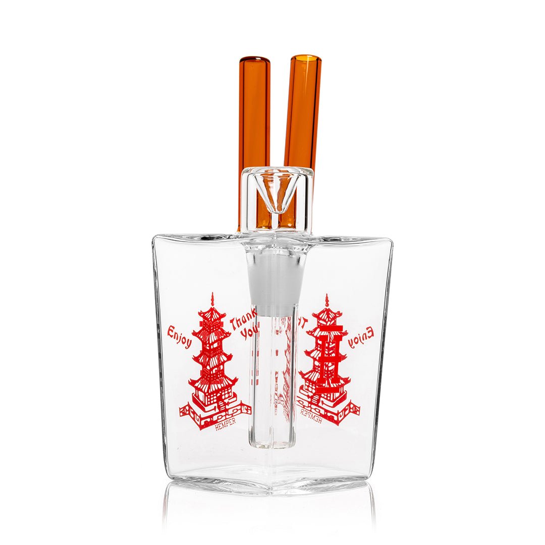 Chinese Takeout Inspired Borosilicate Water Pipe