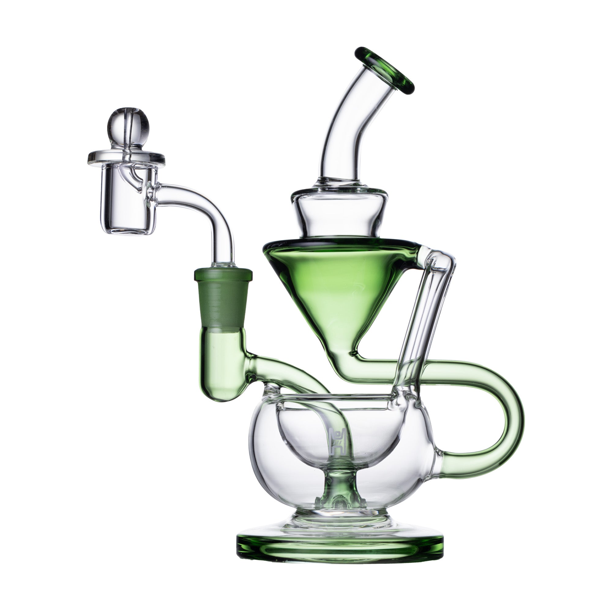 Compact 8-Inch Glass Recycler Rig