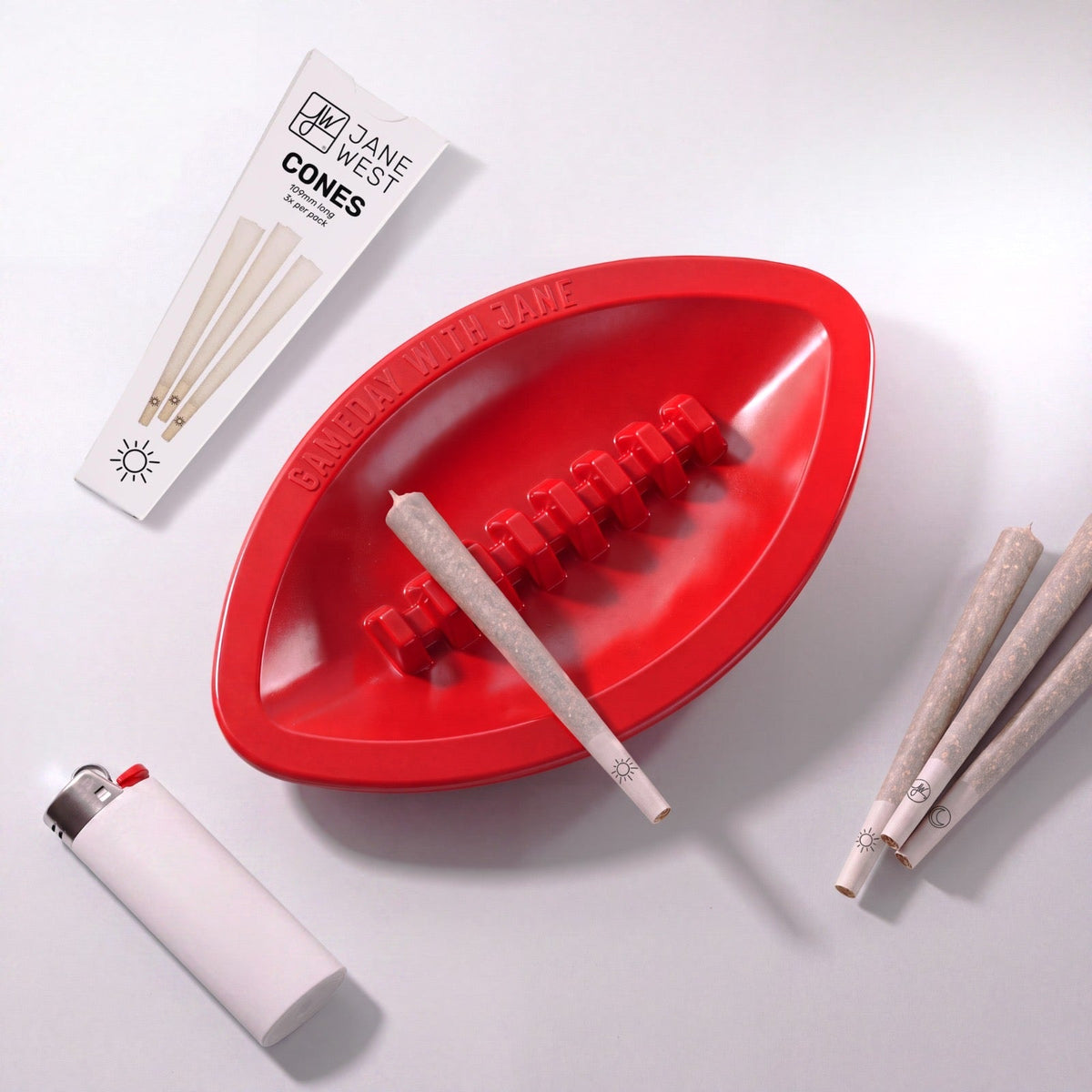Jane West Gameday Football Ashtray