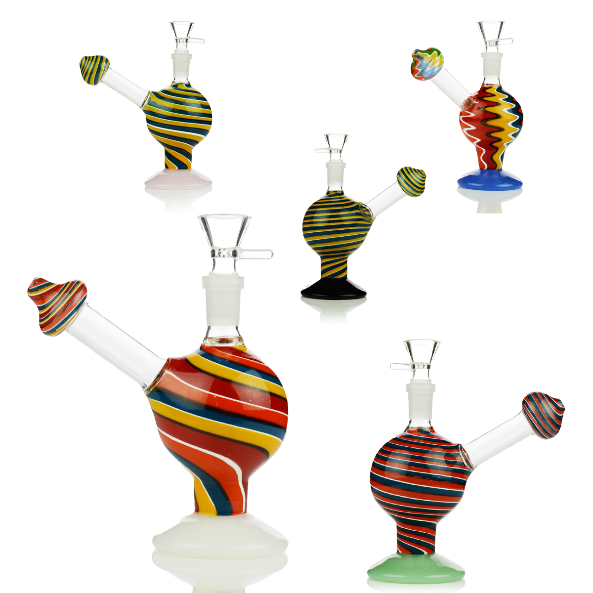Compact 6" Reversal Art Sphere Water Pipe