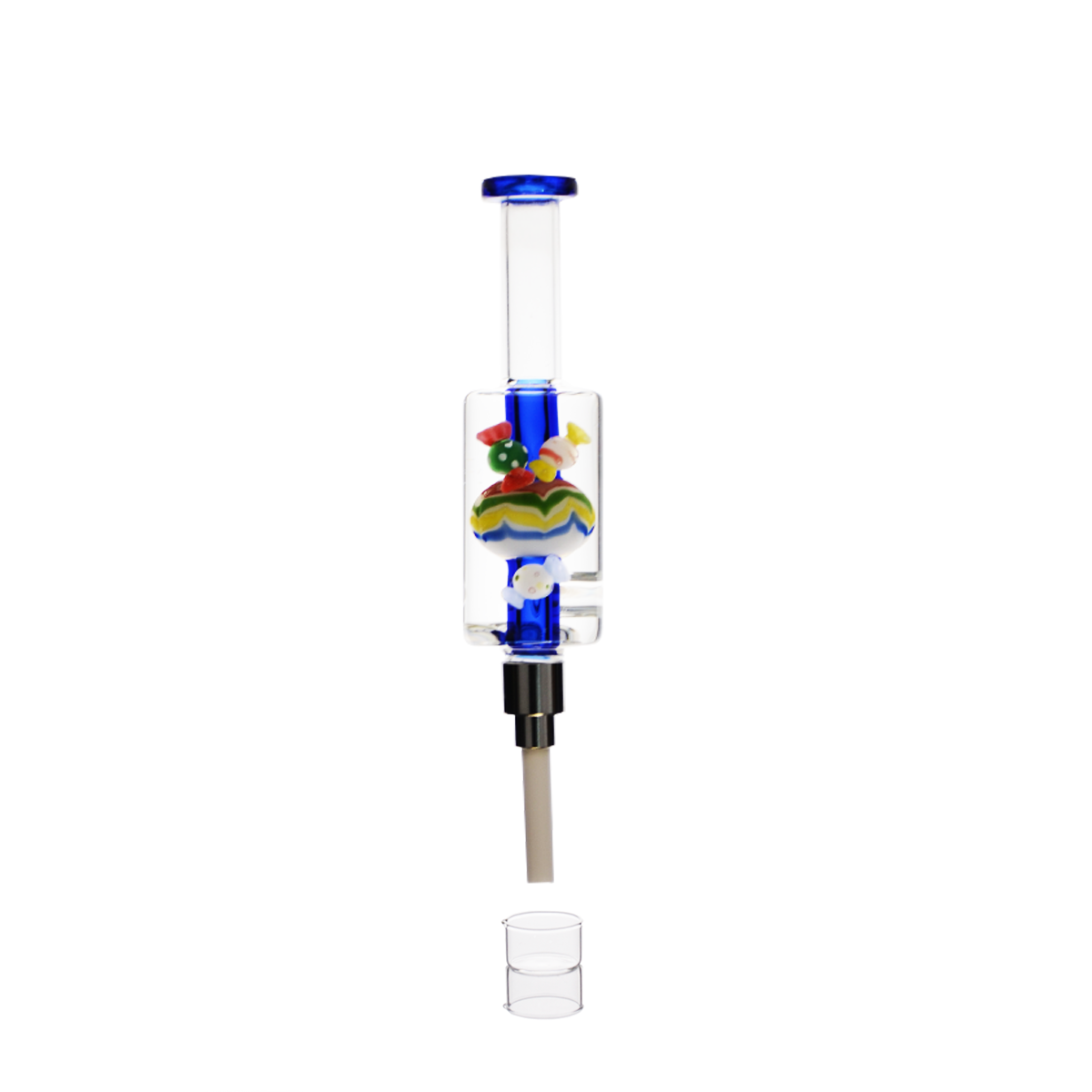 8 Inch Glycerin Nectar Collector with Ceramic Tip