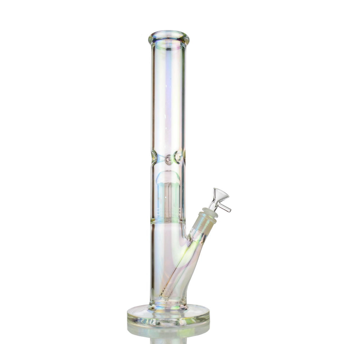 16-inch Electro Plated Glass Water Pipe with Percolator