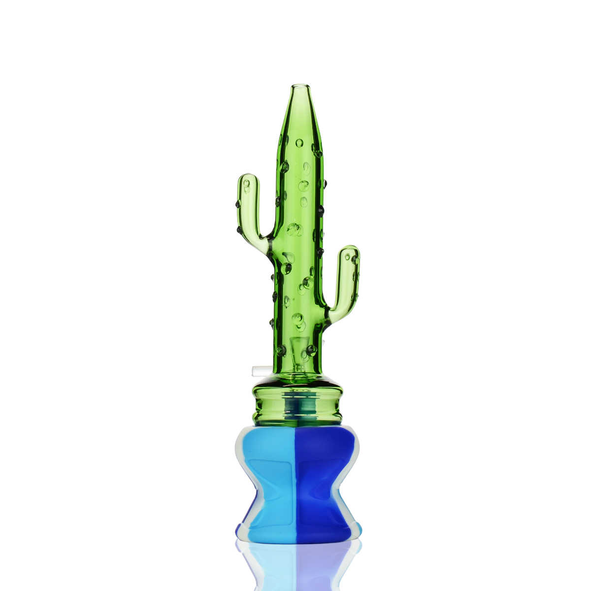 Cactus Silicone & Glass Water Pipe with 14mm Bowl
