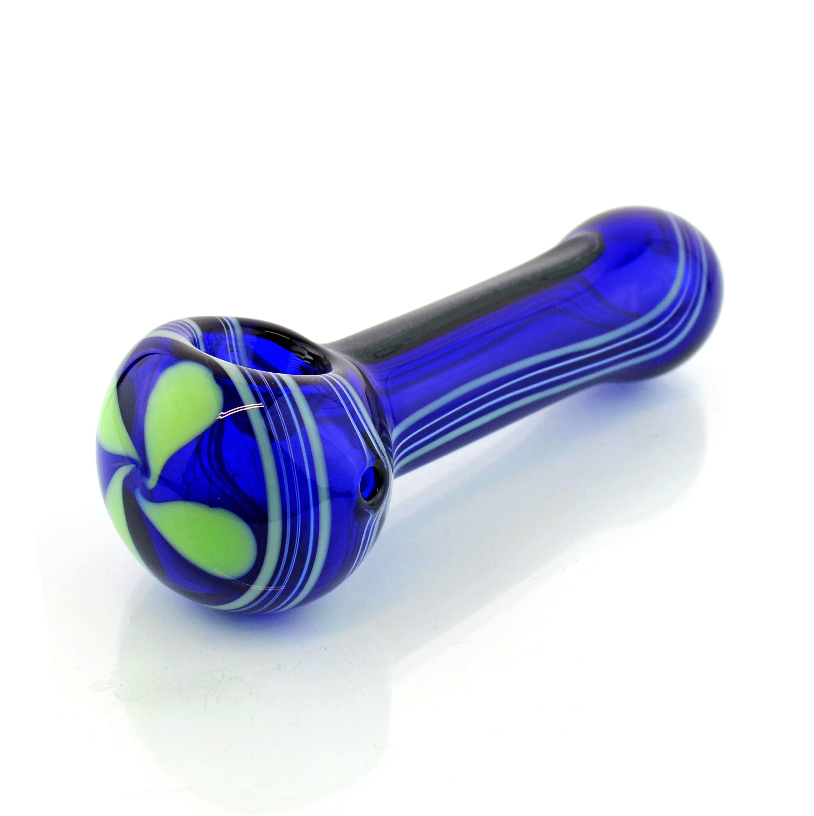 Blue Dicro Hand Pipe – 5-Inch Spoon Design