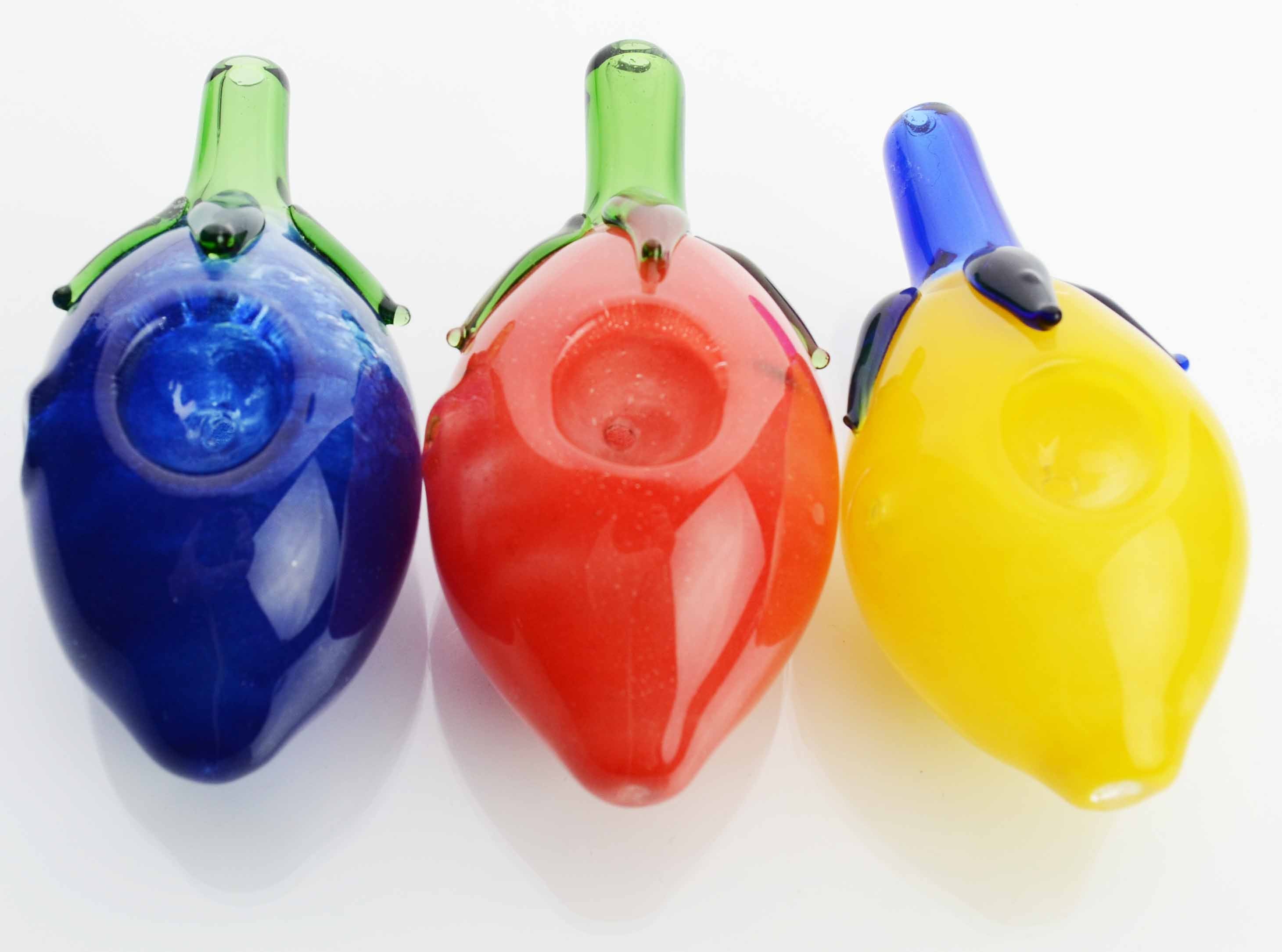 Artisanal Eggplant Glass Hand Pipe