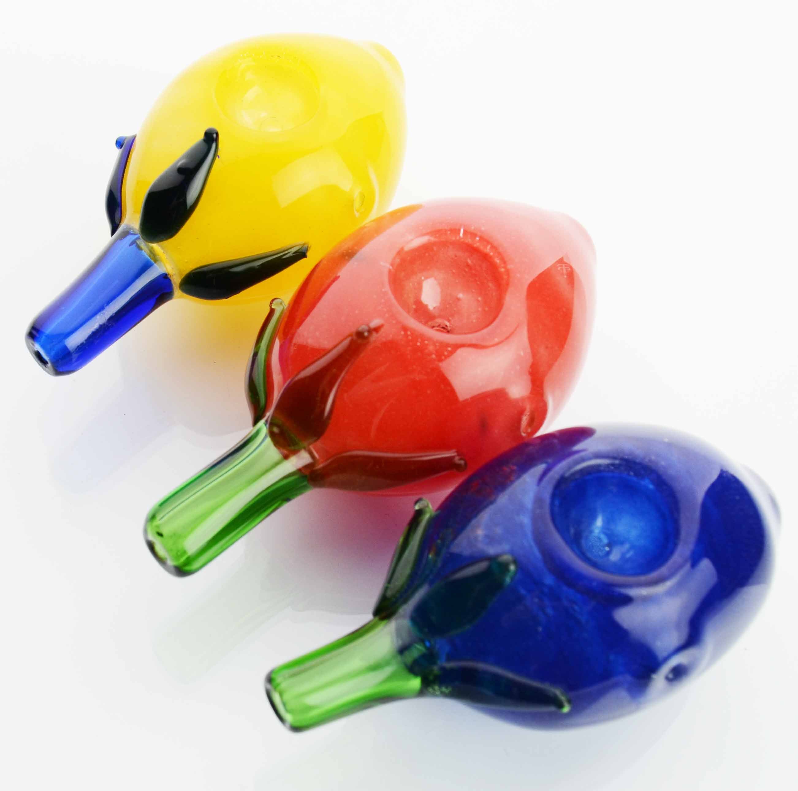 Artisanal Eggplant Glass Hand Pipe