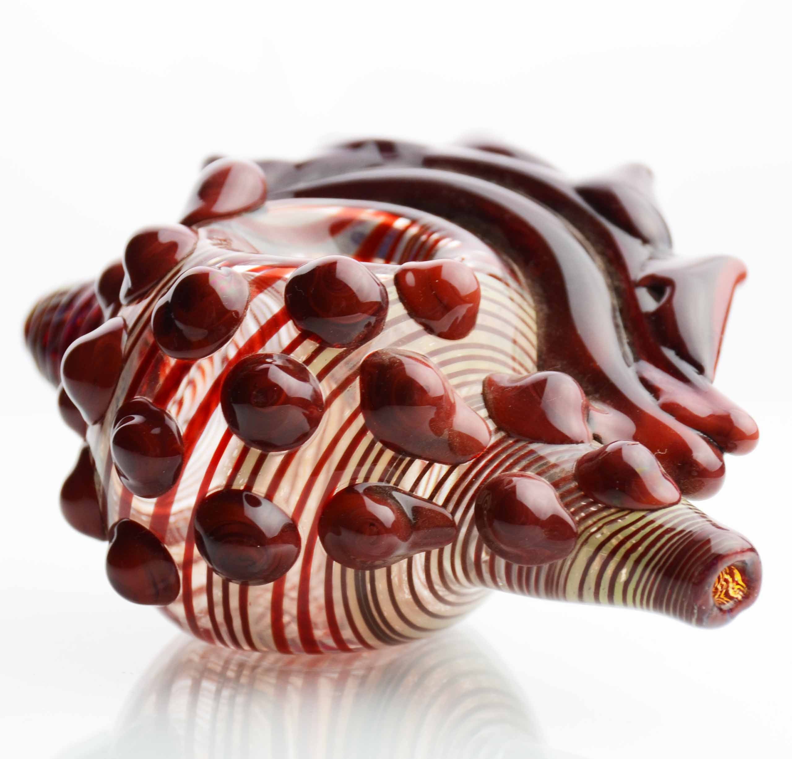 Sea Shell Design Glass Hand Pipe 4.5 Inch