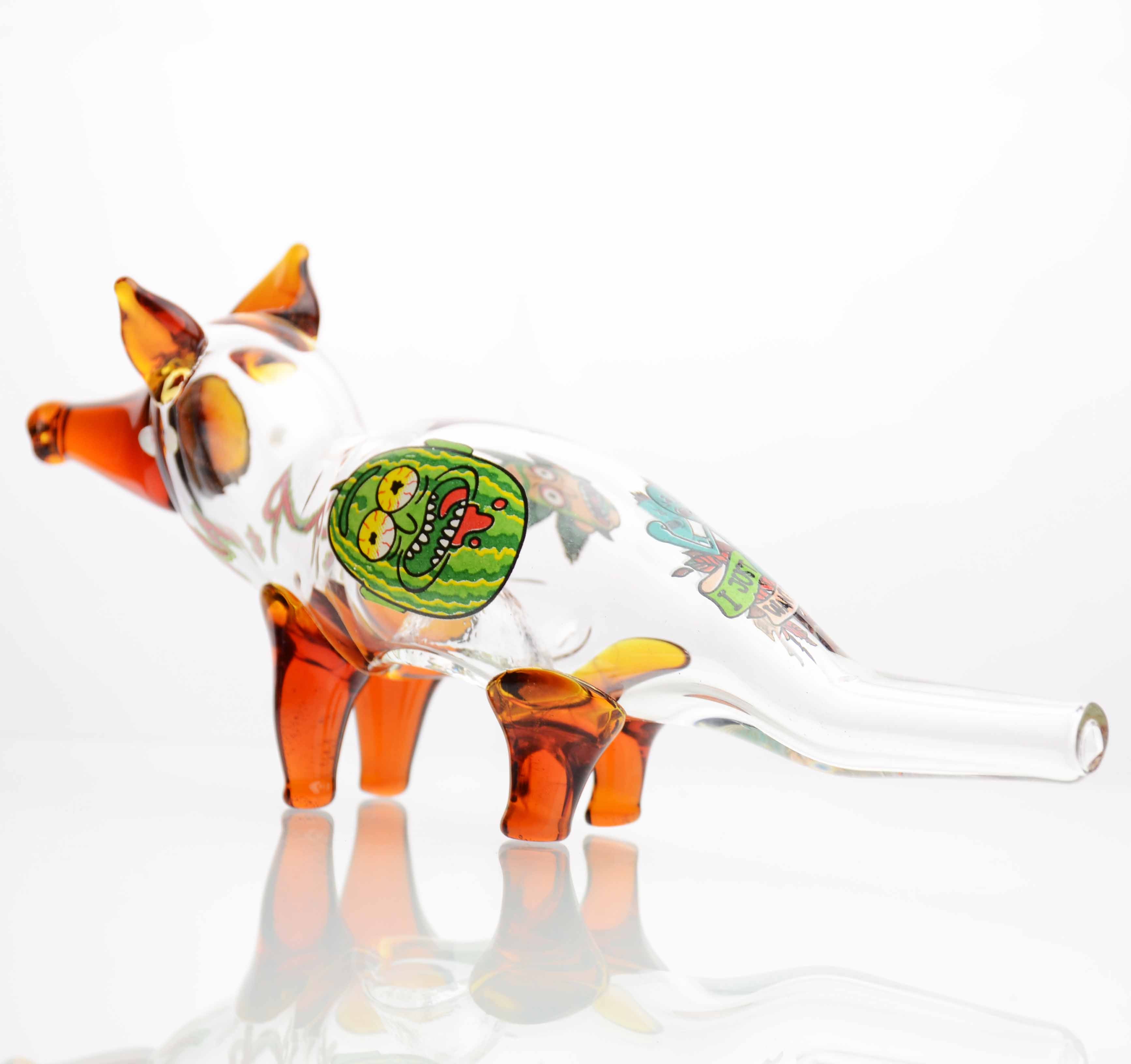 Whimsical Fox Design Herbal Hand Pipe