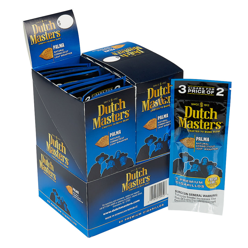 Dutch Master 3For2 Premium Cigarillos - 60 Count, 3 Flavors