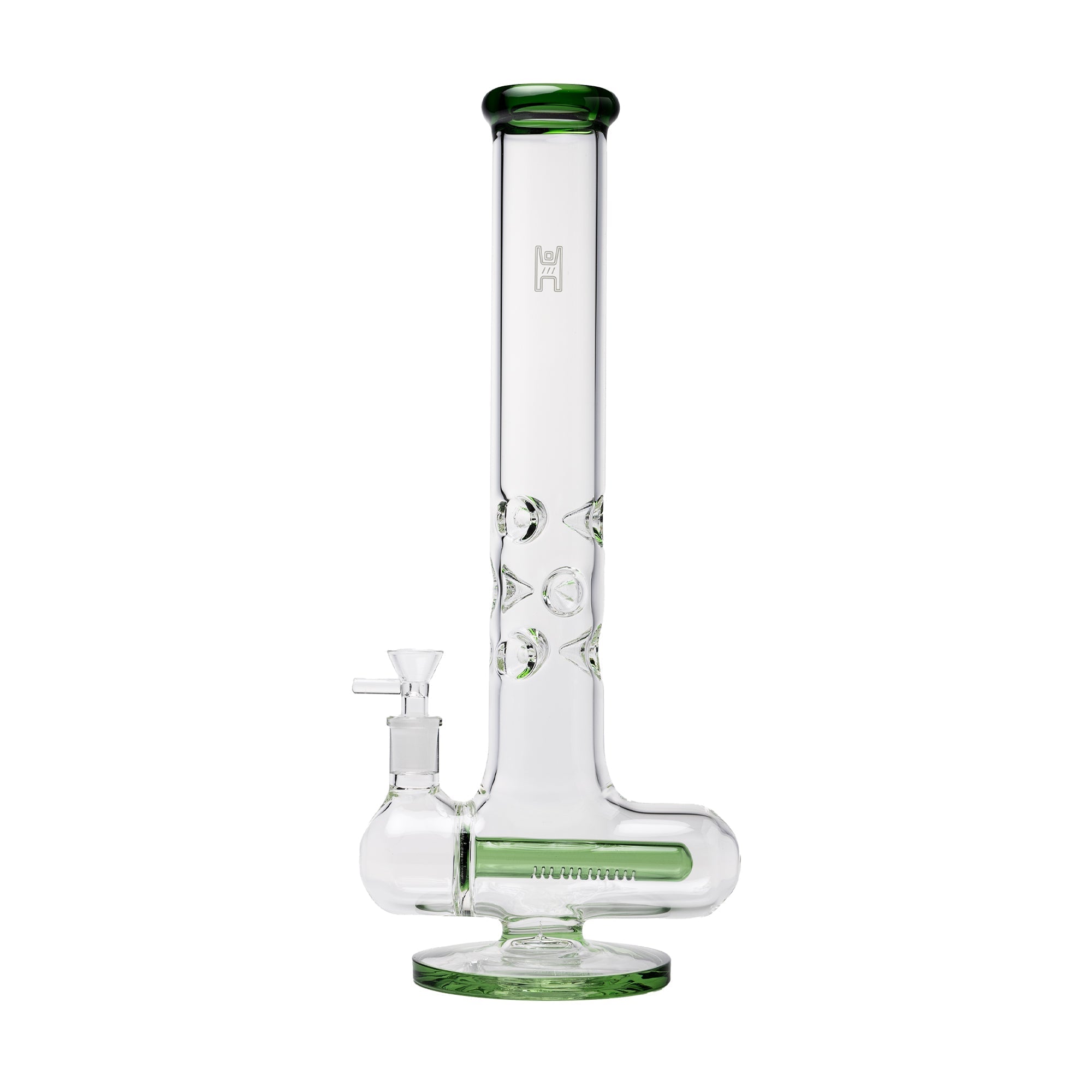 Premium Inline Perc Glass Water Pipe with Ice Catch
