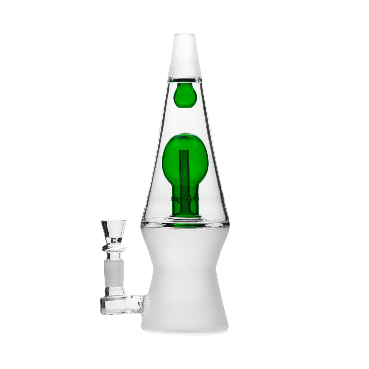 Retro 70s XL Glass Water Pipe with Double Perc